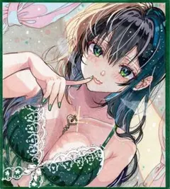 ゆ*】様 手描きイラスト アナログイラスト オリジナルイラスト 色紙 原画 イラ