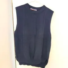 ネイビー ノースリーブ レディース　ベスト