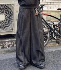MandO ストライプワイドスラックスのサムネイル