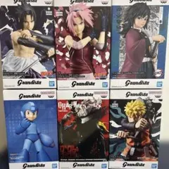 Grandista まとめ6体セット　うちはサスケ & 春野サクラ フィギュア
