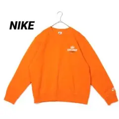 NIKE ナイキ スウェット オレンジ XXL 刺繍ロゴ スポーツウェア 希少