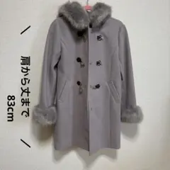 【美品✨️】【即購入⭕️】INGNI ファー付きロングコート グレーのサムネイル