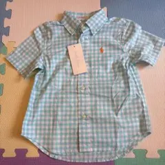 Ralph Lauren 水色チェックシャツ 24M