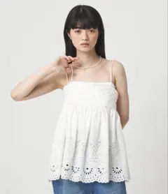 poppy tokyo コットンレースボリュームキャミ あさぎーにょ - メルカリ