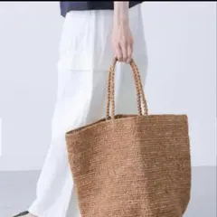 新品タグ付き plageプラージュ RAFFIA BASKET バッグ - メルカリ