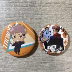 呪術廻戦 虎杖悠仁 缶バッジ 2個セット