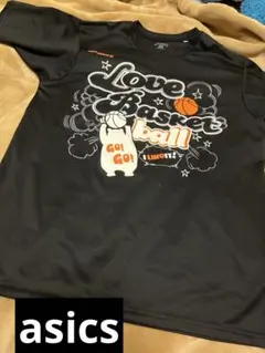 asics バスケットボール Tシャツ Mサイズ 黒レディース150.160