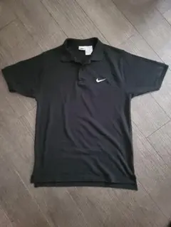 NIKE ポロシャツ ブラック 刺繍ロゴ