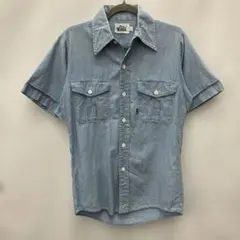 Woolrich 半袖 シャンブレーシャツ S TWo1のサムネイル