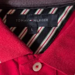 TOMMY HILFIGER ポロシャツ トリコロール L