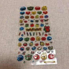 【新品】セサミストリート グリッターシール レア 平成レトロ 当時物
