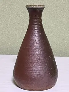 【骨董品　備前焼陶器】陶印　『彩 』一輪挿し　箱無し