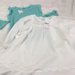 【新品】GU ガーリートップス　2点セット
