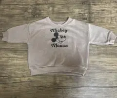 ミッキーマウス スウェット グレー