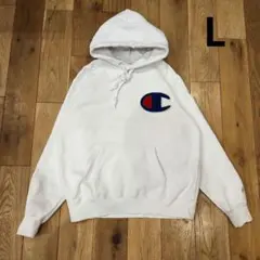 Champion チャンピオン パーカー プルオーバー 裏起毛　Ｌ　ビッグロゴ
