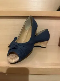 Freude デニムオープンパンプス