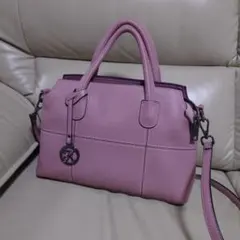 美品】Kattee ピンク レザーショルダーバッグ 2way - メルカリ