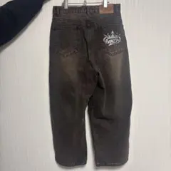 9090 キングロゴ ヴィンテージテーパードパンツ