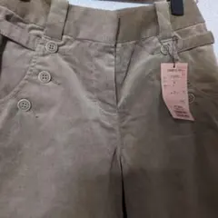 新品‼️　底値　コムサイズム　訳あり コーデュロイ ベージュ ワイドパンツ M