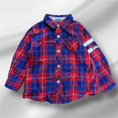 familiar ファミリア チェック柄 長袖シャツ 90 男の子