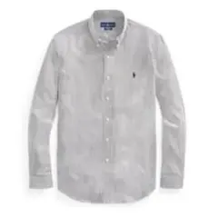 現行品《ラルフローレン》 クラシックフィットストライプドシャツ(ブラック)
