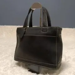 【人気】オールドコーチ ハンドバッグ アメリカ製 レザー ネイビー チャーム