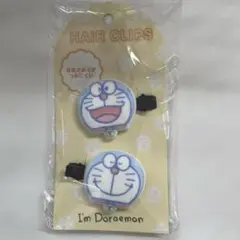 新品　ドラえもん　前髪クリップ　ヘアクリップ　フロッキー