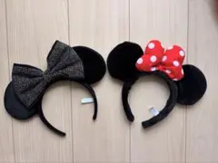 ディズニー カチューシャ 2個セット ミニー