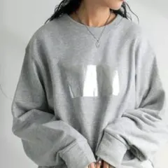 antiqua ⭐ヴィンテージ風グレー トレーナー⭐フリー