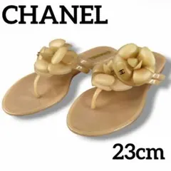 良品 CHANEL サンダル ビーチサンダル カメリア ココマーク 23cmのサムネイル
