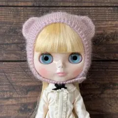 うさぎボンネット ブライスアウトフィット ハンドメイド うさ耳帽子