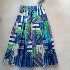 切り替えギャザースカート　丈84センチ