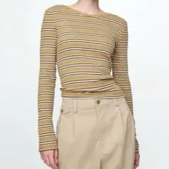 GAP モダンリブ クロップドtシャツ