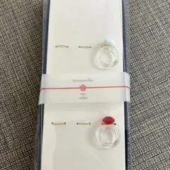 新品　【AfternoonTea】アフタヌーンティー夫婦用 箸置き ガラス　指輪のサムネイル