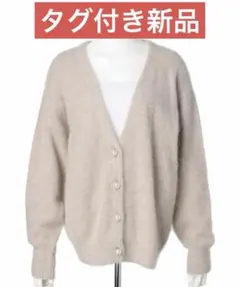 新品 Apuweiser-riche ふわふわミドルカーデ オフィス キレイめ