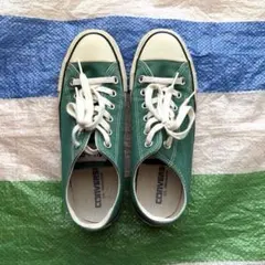 コンバース　オールスター　スニーカー　グリーン　24.5cm