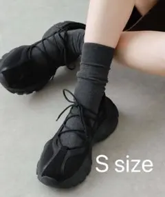 レースアップバレエスニーカー Sサイズ