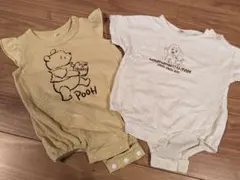 ベビー　ロンパース　プーさん　ワンワン　半袖