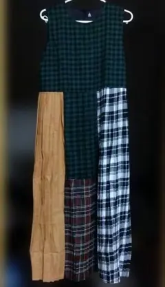 専用　新品未使用　メルロー　チェック　ワンピース