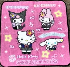 廃盤サンリオ 平成コギャル ハローキティ クロミ マイメロ シナモン ミニタオル