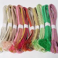 (1410)【在庫処分！】帯締め 10点 まとめ売り 帯紐 着物 小物