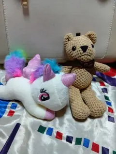 ユニコーンと　新品未使用クマのぬいぐるみセット
