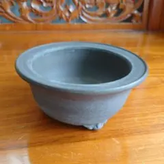 名工・松下益久作】和泉窯 浮き彫り総彫り龍鳳凰図丸鉢直径41.5cm常滑
