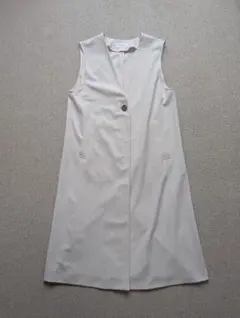 GLOBAL WORK オフホワイトロングジレ