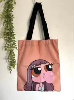 新品　パワーパフガールズ トートバッグ　サーモンピンク