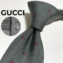 GUCCI グッチ GG柄 インターロッキング ジャガード ネクタイ グリーン