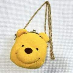 ディズニー　プーさん ポシェット　小物入れ　がま口