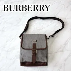 希少美品　バーバリー ブラックレーベル　ショルダーバッグ　ノバチェック　千鳥格子