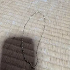 シルバー 細いチェーンネックレス 約50cm