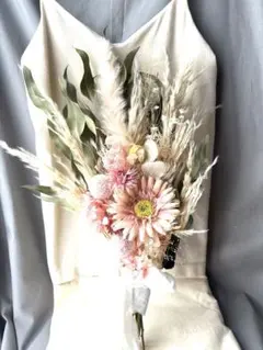 スワッグ ドライフラワーブーケ　クラッチ　ウェディング　ディスプレイ　前撮り